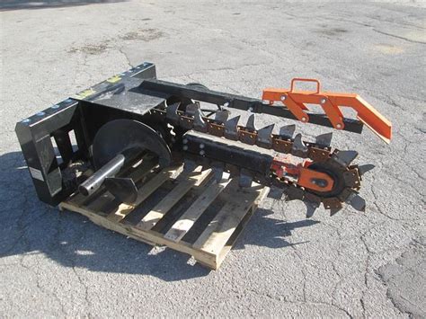 used skid steer trencher for sale|used skid steer rock trenchers.